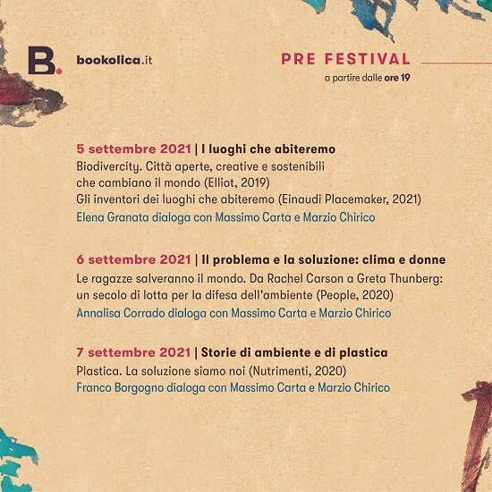 BOOKOLICA 2021.  Il festival dei lettori creativi