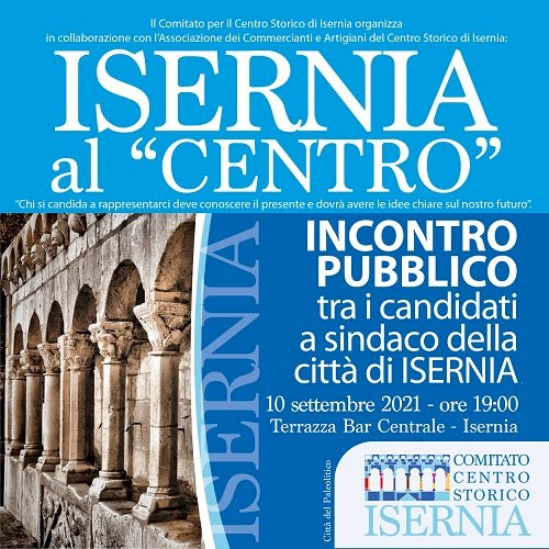Isernia «al centro»: il 10 settembre la pubblica assemblea
