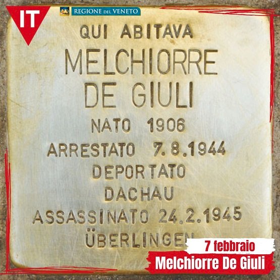 7 febbraio 1906 : nasce Melchiorre De Giuli
