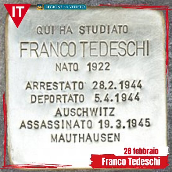 28 febbraio 1944: arresto di Franco Tedeschi