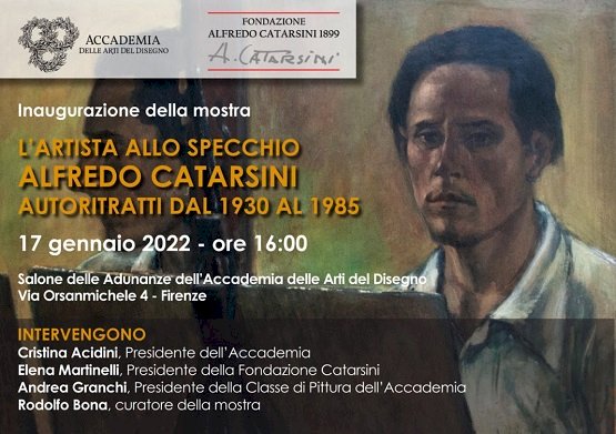 Alfredo Catarsini allo specchio: in mostra a Firenze 25 autoritratti