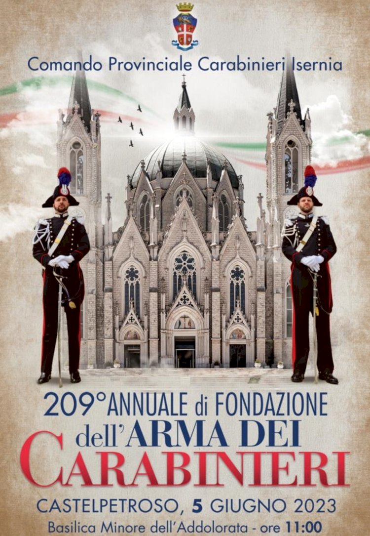 A Castelpetroso i carabinieri festeggiano la fondazione dell'Arma