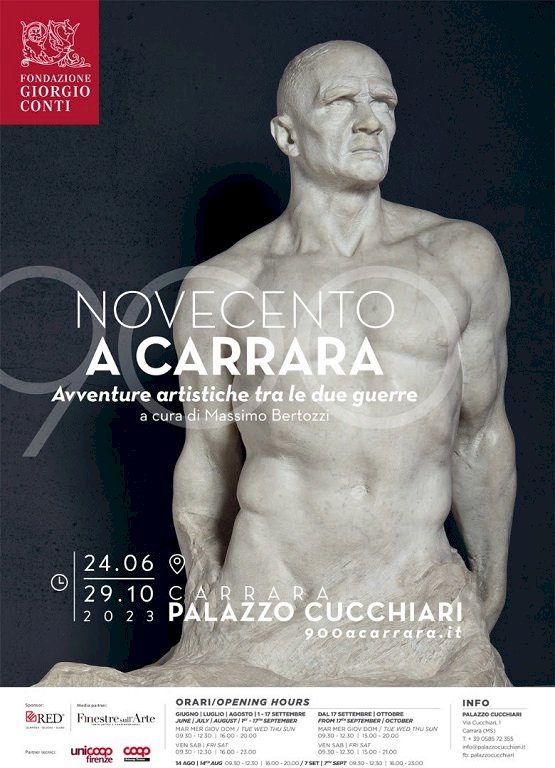 Il Novecento a Carrara: mostra-evento a Palazzo Cucchiari con oltre centoventi opere di scultura e grafica