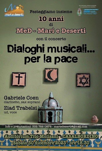 “Dialoghi di Pace”, due giorni al concerto per il decennale dell’associazione MeD